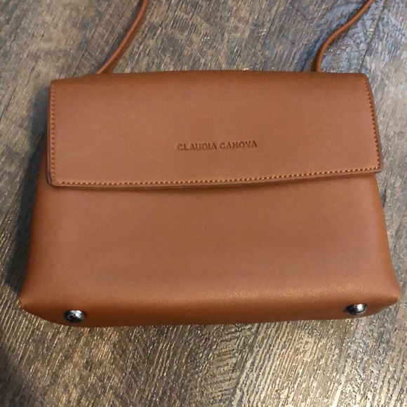 Claudia Canova Tan Flip Over Cross Body Bag - Picture 2 of 10
